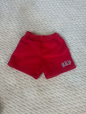 GAP Kids Red Pull-On Sweat Shorts